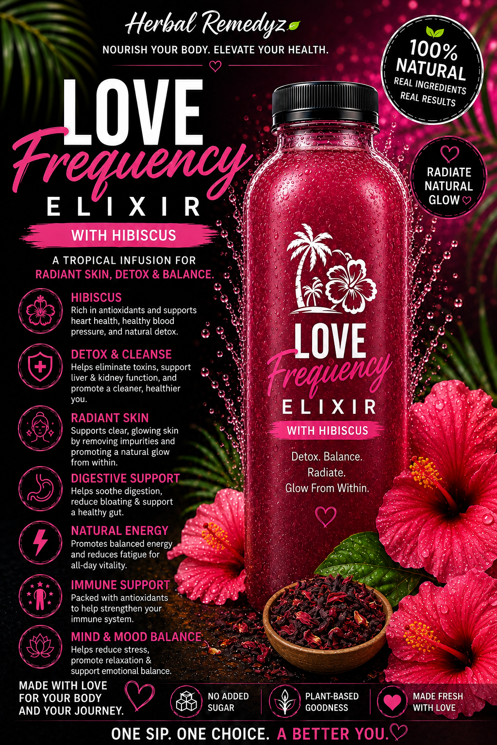 Love Frequency Elixir w/ Hibiscus