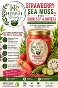 Strawberry SeaMoss with Soursop & Bitters